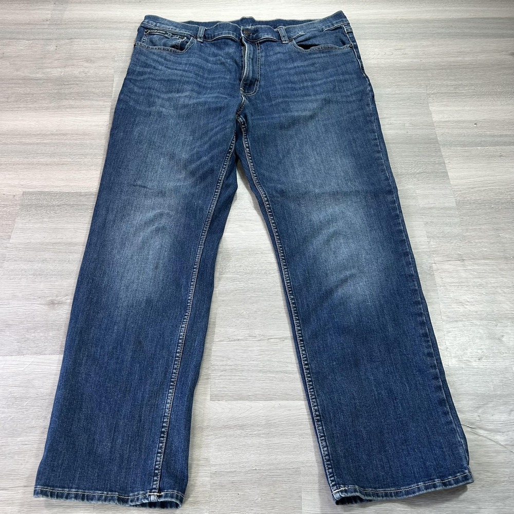 Calvin‎ Klein Jeans Mens 38x30 Blue Regular Straight Stretch Denim Med Wash